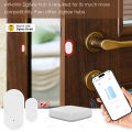Zigbee Smart Door Window Contact Sensor Wireless Detectors Open/Close Works with Alexa Google Home Zigbee2MQTT Home Assistant. 