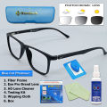 2 In 1 Photosun Blue cut Eyewear Anti UV400 Blue Light Blocking EyePro Brand Lens With Carbon Fiber Frame.