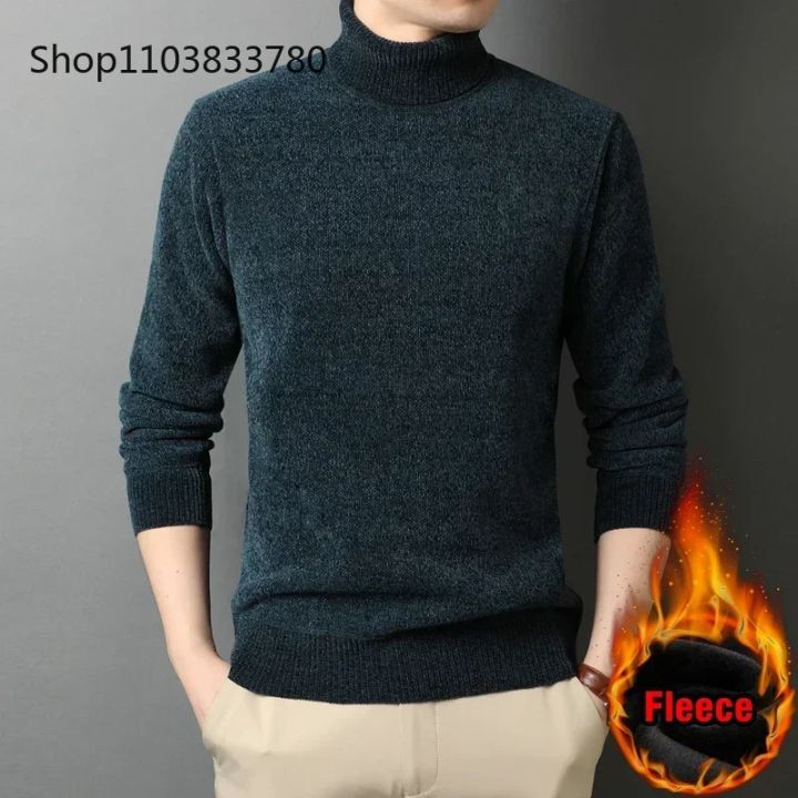 Men%20Turtleneck%20Sweater%20Casual%20Thick%20Men's%20Rollneck%20Knitted%20Sweater%20Warm%20Mens%20Jumper%20Woolen%20Sweater%20Male%20Outwear%20Knitwear%203XL%204XL%20-%20Image%204