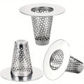 Suitable for Bathroom、Stainless Steel Conical Strainer for Kitchen Sink and Bathtub Drain-Suitable for Various Drainage Pipe Dia. 