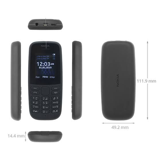 Nokia 105 mobile imported double sim PTA approved best quality product with long lasting battery back up / nokia 105 keypad mobile phone