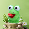 Fidget Decompression Pinch Toy Creative Frog Dinosaur Sticking Tongue Out Relieve Stress Children Fun Squeeze Interactive Toys.