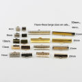 50pcs/lot Cove Clasps Cord End Caps String Ribbon Leather Clip Necklace Bracelet Connector for Jewelry Making Supplies.