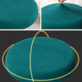 Bar Stool Cover Polar Fleece Round Chair Cover Removable Stool Slipcover Solid Seat Cushion Protector Washable Bar Stool. 