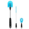3-in-1 Water Bottle Brush Set Cleaning Brush Long Handle Water Bottles Cleaner Washing Kitchen Scrubbing Tools milk bottle brush. 
