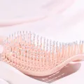 1Pcs Elastic Massage Comb Hollow Out Hair Brush Scalp Massage Combs Hair Styling Detangler Fast Blow Drying Detangling Tool. 
