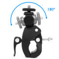 Bicycle Motorcycle Handlebar Handle Clamp Bar Camera Mount For  Hero13 12 1110  Black  Insta 360 Action Camera Accessory. 