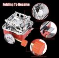 Outdoor Camping Picnic Gas Stove Mini Foldable Gas Burner Cooking Tool Furnace Stainless Steel Manual Butane Gas Stove (1 Burners). 