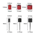 CMCP 102/132pcs Sanding Drum Set 1/4 3/8 1/2 Inch Sanding Bands With Sanding Mandrels For Nail Dremel Accessories. 