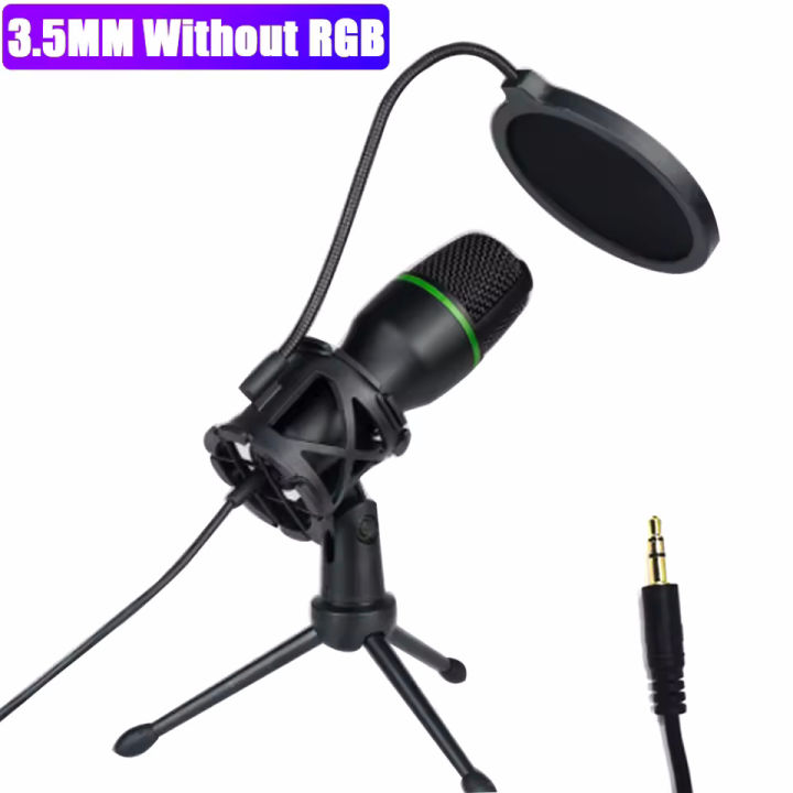 Computer%20Condenser%20Microphone%20Professional%20For%20PC%20Laptop%20USB%20Wired%20Streaming%20Sound%20Live%20Podcast%20RGB%20Record%20Gaming%20Accessories%20-%20Image%207