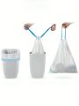 45X50 Household Garbage Bag Drawstring Large Thickening Portable Pull Bag White Plastic Bag draw string bags  drawstring bag. 