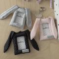 Hot Sale Y2K Polka Dot Rabbit Ears Card Holder 3-inch Photocard Holder Korean Style Bag Pendant.