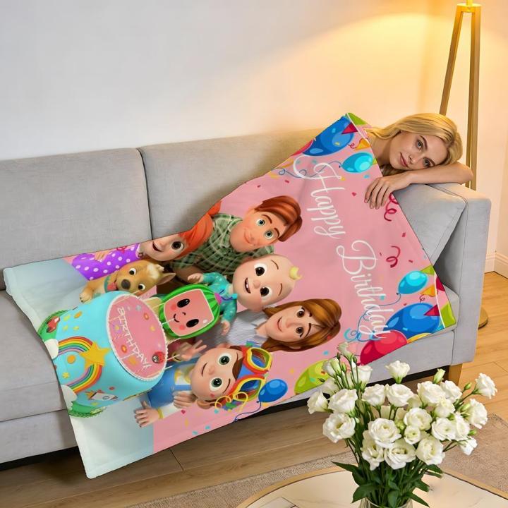 Throw%20High-Density%20Short%20Plush%20Blanket%20For%20Sofa%20Nap%20Air-Conditioned%20Room%20Soft%20Skin-Friendly%20C-CoComelonS%20Party%20Art%20-%20Image%203