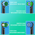 8pcs Toothbrush Head Compatible with Oral B Electric Toothbrush, Replacement Toothbrush Heads Fit for Oral b Vitality Pro.