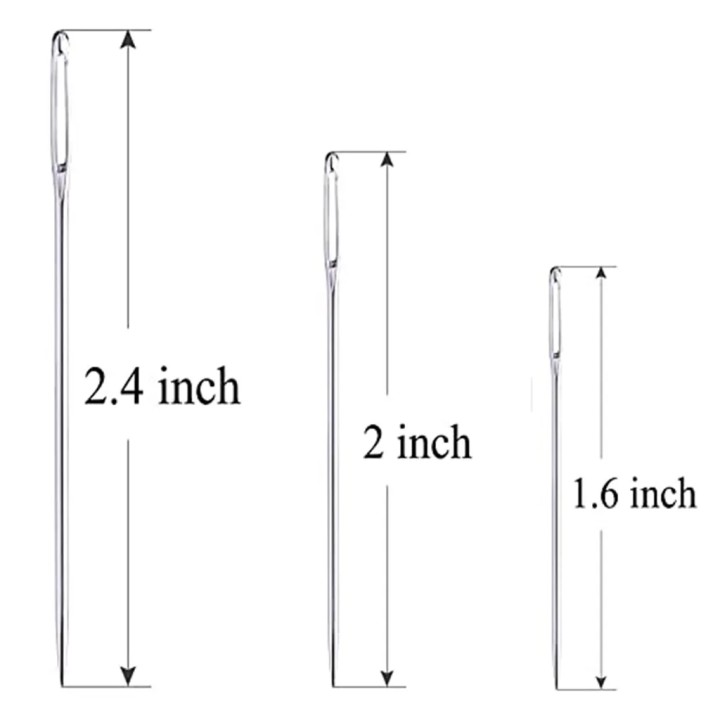 30pcs%203%20Sizes%20Large%20Eye%20Sewing%20Needles%20Cross%20Stitch%20Knitting%20Needle%20Handmade%20Leather%20Embroidery%20Thread%20Needle%20Sewing%20Accessory%20-%20Image%205