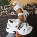 New Women Platform Wedge Sandals Summer Fashion Comfortable Shoes Women Light Casual Velcro Beach Shoes Zapatos De Mujer. 