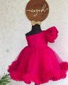 customized barbie frock for girls (new born to xxl) size. 