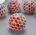 Stress ball Relief Mesh Ball Multi-Colored Mesh Ball Just Smack It Anywhere Stress balls were made of soft silicone materials which were 100% percent non-toxic to kids; the Silicone texture makes these balls feel soft, flexible, and elastic.. 