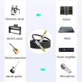 6.35mm Instrument Cable 6.35mm Mono Jack 1/4" TS Cable Unbalanced Guitar Patch Cords/Instrument Cable Male to Male. 