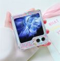 Korean Luxury Glitter Bling Pink Sequin Shockproof Case for Samsung Galaxy Z Flip 5 Z Flip5 Zflip5 Back Cover Funda. 