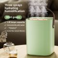 USB three nozzle humidifier 1.8L large capacity household air humidifier aromatherapy diffuser LED night light spray.