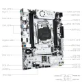 MACHINIST X99 K9-D3 Motherboard Kit C612 Chip Optional E5 2666 V3 and E5 2673 V3 CPU Support DDR3 RAM Four Channels M-ATX. 