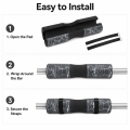 Barbell Squat Pad with Straps Hip Thrust Pad for Standard Bars Foam Neck Shoulder Support for Squats Workouts Gym Home Training. 