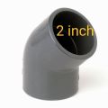 1/2 to 2 inch plain elbow 45 degree outdoor fittings garden water line system irrigation grey. 