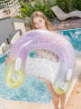 Summer Inflatable Floating Row U-Shape Swimming Pool Water Hammock Air Mattresses Bed Beach Water Sports Lounger Chair. 