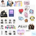 25 pcs BTS aesthetic stickers for journaling laptops f. 