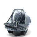 Baby Safety Seat Rain Cover Transparent EVA Baby Stroller Carriage Rain Cover Dust Cover Double Zipper Baby Stroller Accessories. 