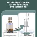 Universal Kitchen Faucet Water Filter - Splash Proof Purifier with Adjustable Extender, High Flow , Easy Installation Home Use. 