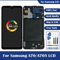 Super AMOLED For Samsung Galaxy A70 Display A70 A705 A705F SM-A705F LCD Display + Touch Screen Digitizer Assembly Free Shipping. 