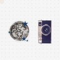 15 pieces of asthetic midnight blue stiker.Craftman Zone..