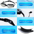 New Professional Adult Anti-fog UV Protection Lens Men Women Swimming Goggles Waterproof Adjustable Silicone Swim Glasses. 