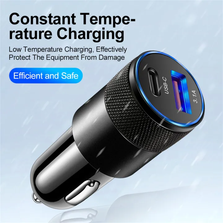PD%20Car%20Charger%202%20Ports%20Fast%20Charging%20PD+USB%203.1A%20QC%203.0%20USB%20C%20Car%20Quick%20Charger%20Type%20C%20Adapter%20in%20Car%20For%20iPhone%20%20%20-%20Image%202