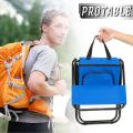 Outdoor Camping Chair Beach Fishing Chair with Cooler Bag Detachable Portable Folding Moon Chair Ultralight Outdoor Seat Tools. 