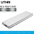 T24 USB3.1 Type C to M.2 NGFF SSD Enclosure M2 to USBC Mobile Hard Disk Box HDD Case For 2230/2242/2260/2280 M2 With Cable. 