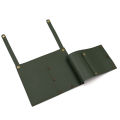 Camping Chair Pocket, Beach Chair Pouch with 2 Leather Pockets, Wheelchair Side Bag for Bedside/Outdoor/Beach/Camping.