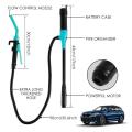 Liquid Transfer Pump Battery Powered Fuel Transfer Pump With Flow Control Nozzle 2.4 Gallons Per Min Portable Transfer Pump. 