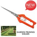 Pro Garden Pruning Shears Lengthened Tree Flower Scissors Hand Bonsai Clippers Pruning Snips Standard Orange. 