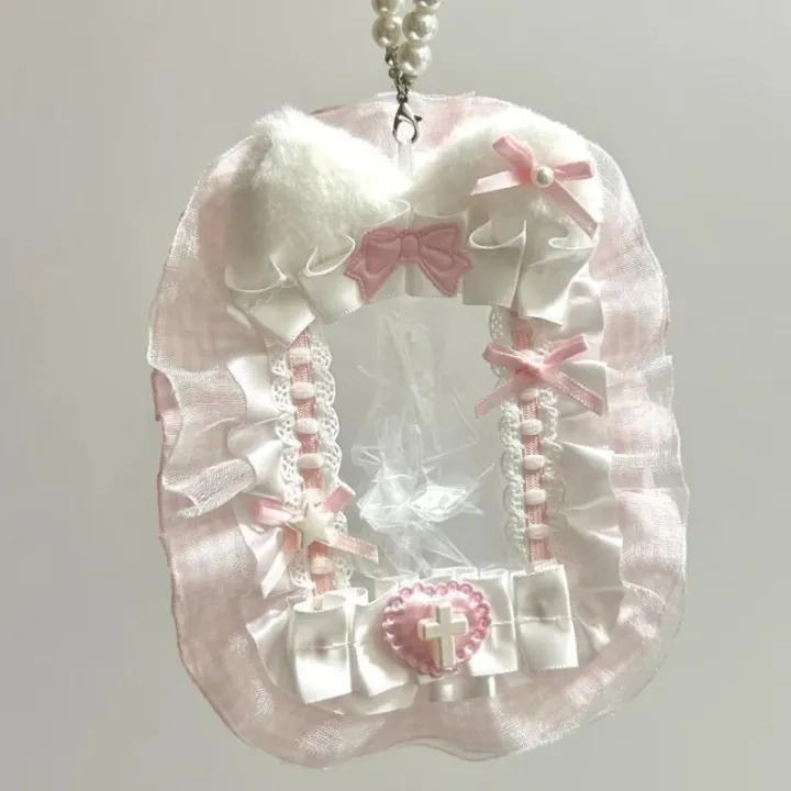 Sweet%20DIY%20Plush%20Card%20Holder%20with%20Ribbon%20Anime%20Lace%20Photocard%20Case%20Lolita%20Idol%20Display%20Photo%20Protector%20Case%20Card%20-%20Image%204