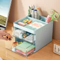 1PC Cartoon Storage Box Stationery Large Capacity Pen Holder Multi-functional Makeup Brush Storage Student Office Supplies. 