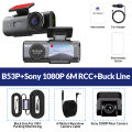 Dash Cam Dual Lens 4K UHD Recording Car Camera DVR Night Vision Video Recorder Built-In Wi-Fi Support GPS 24H Parking. 