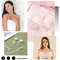 11 Yards Clear Elastic Strap Roll 8mm Wide Lightweight Transparent Invisible Stretchy Bra Strap Band for DIY Shoulder Bra Linger. 