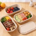 10 Sets of Disposable Takeout Boxes with Lids, Disposable Food Containers, Disposable Storage Boxes with Lids, Microwaveable, Stackable, Leak-Proof, Space-Saving, Oil-Resistant, Made from Sugarcane Pulp, Suitable for Lunch, Dinner, Office Use, Parties,.... 