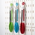 7 Inch Non-Slip Food Tongs Creative BBQ Grilling Salad Bread Cooking Clip Clamp Kitchen Serving Utensils Accessory.