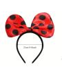 A ladybug head with ladybug wings and mask Ladybug costume for Halloween dress up party cosplay costumes fun for men and women. 