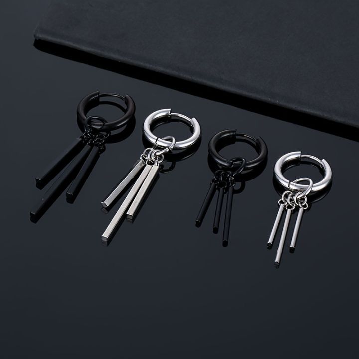 Taigang personality creative ear bone buckle stainless steel earrings male hip-hop punk earrings female