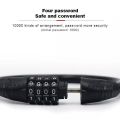 Bicycle Lock Anti-theft 4 Digit Password MTB Road Bike Safety Lock Portable Bicycle Number Lock Accessory Combination Padlock. 